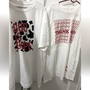 God is Dope, new 2 pack t shirts mens size xl